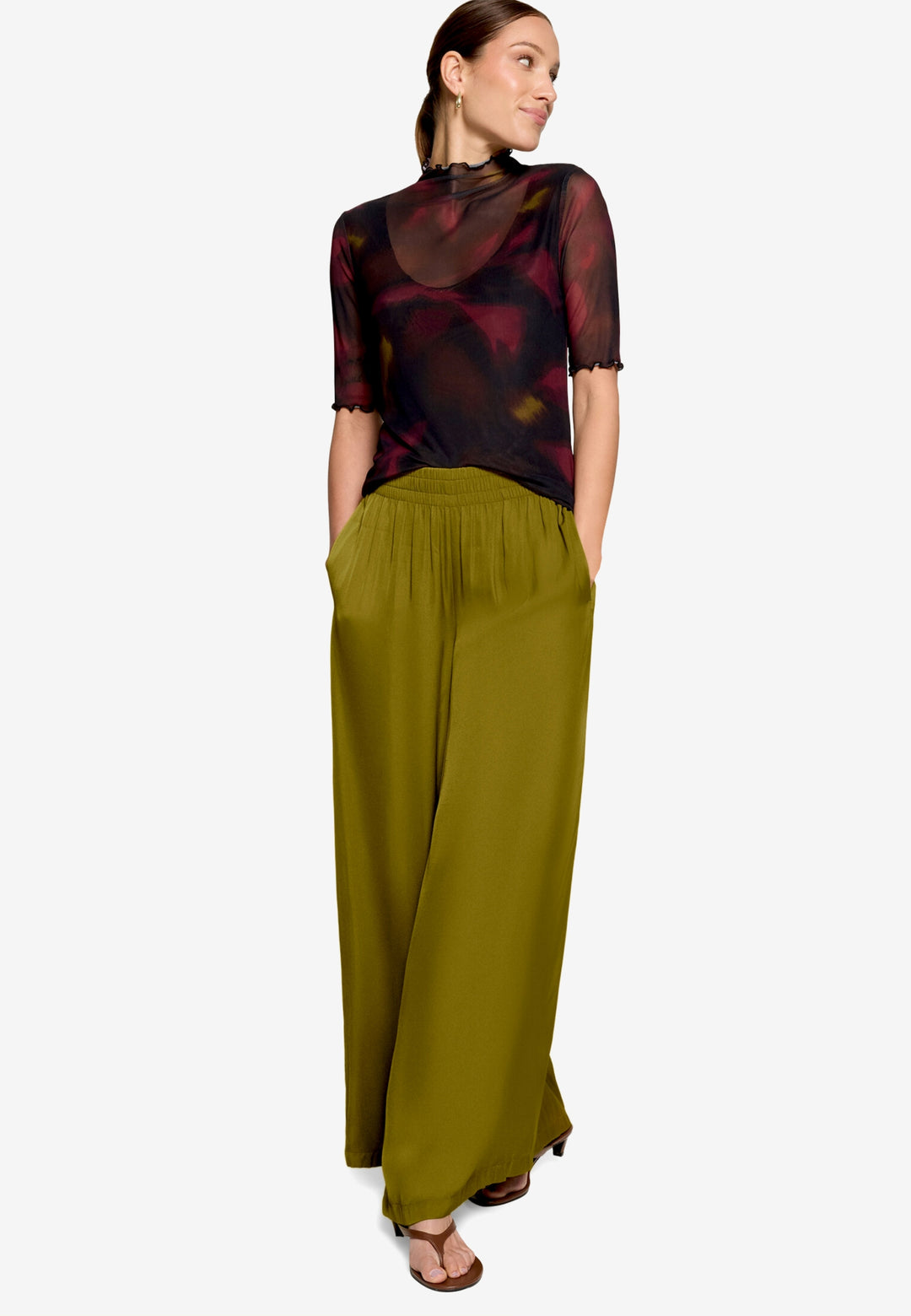 Shirt Kurz 1/2 Arm, Black/Dark Red 9848 Bild 3