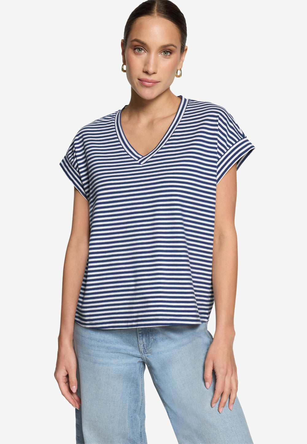 Shirt Kurz 1/2 Arm, Blue/White 8810 Bild 2