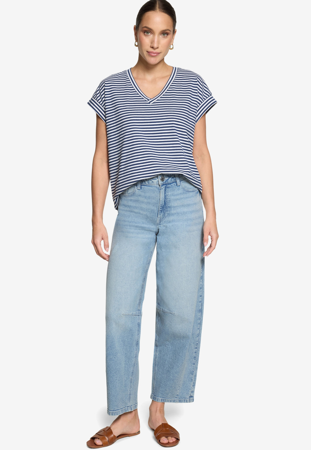 Shirt Kurz 1/2 Arm, Blue/White 8810 Bild 4