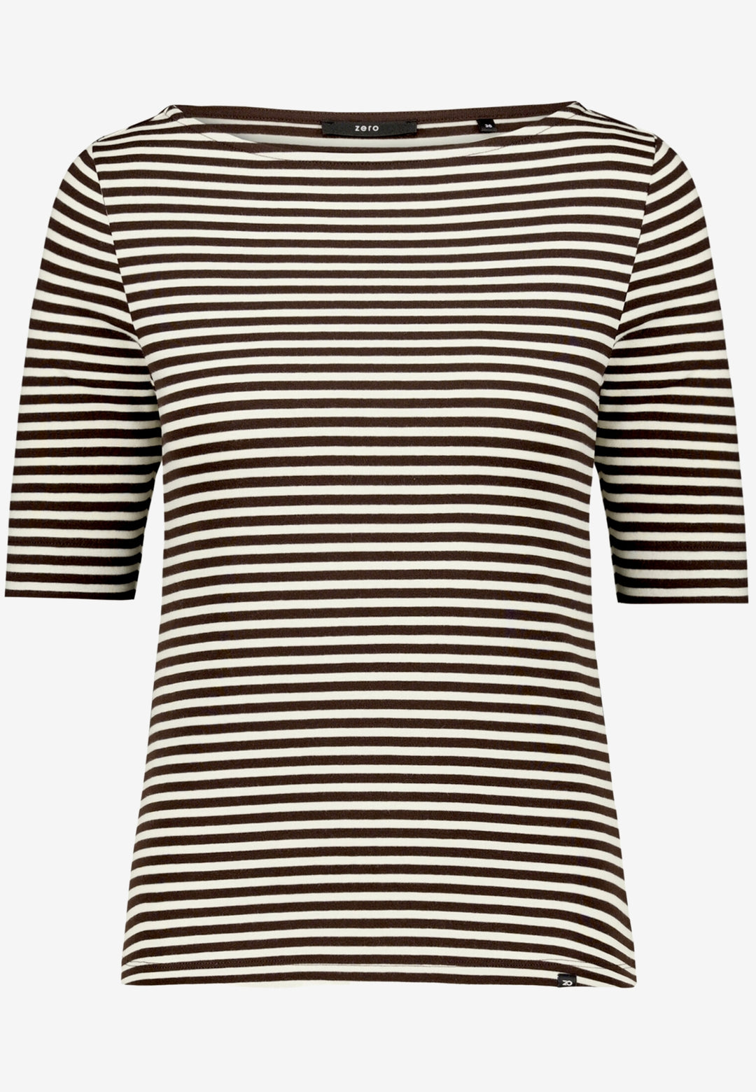 Shirt Kurz 1/2 Arm, Cream/Brown 1871 Bild 1