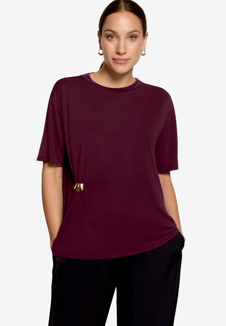 Shirt Kurz 1/2 Arm, Dark Aubergine 4685 Bild 1