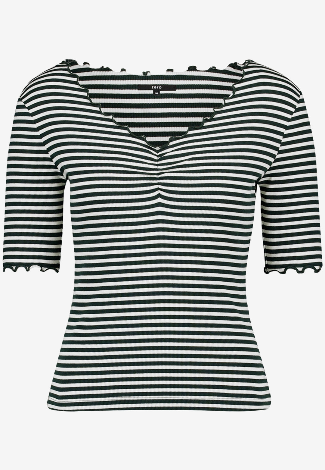 Shirt Kurz 1/2 Arm, Green/Cream 5811 Bild 1