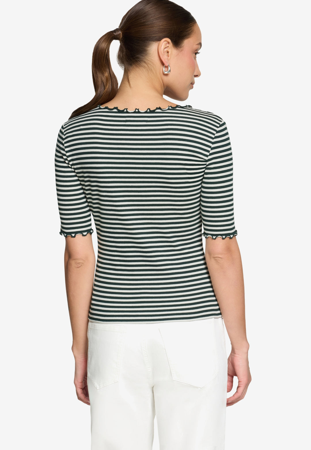 Shirt Kurz 1/2 Arm, Green/Cream 5811 Bild 3