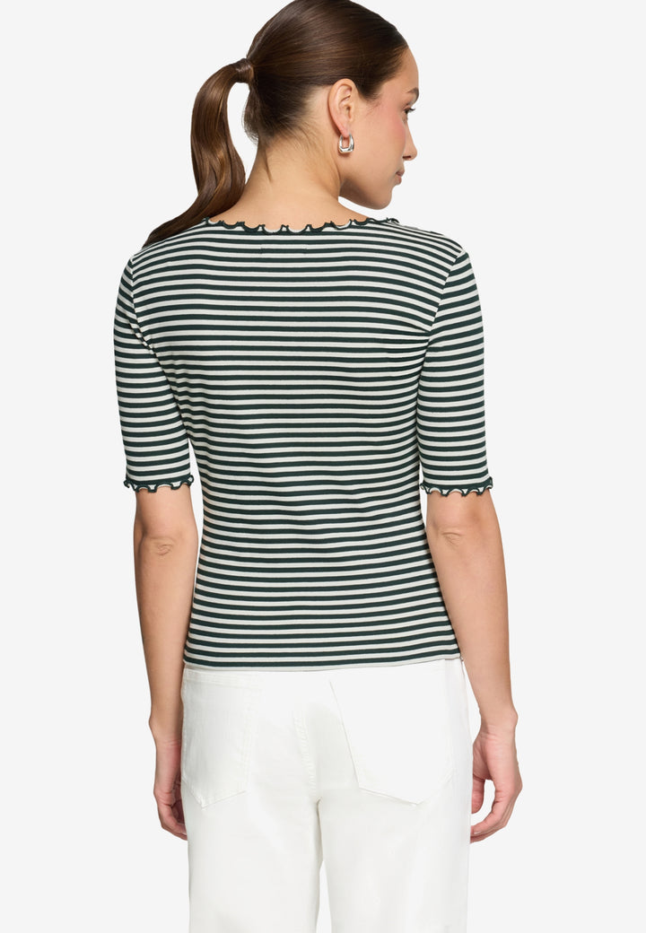 Shirt Kurz 1/2 Arm, Green/Cream 5811 Bild 3