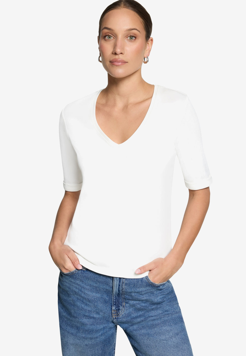 Shirt Kurz 1/2 Arm, Offwhite 1014 Bild 2