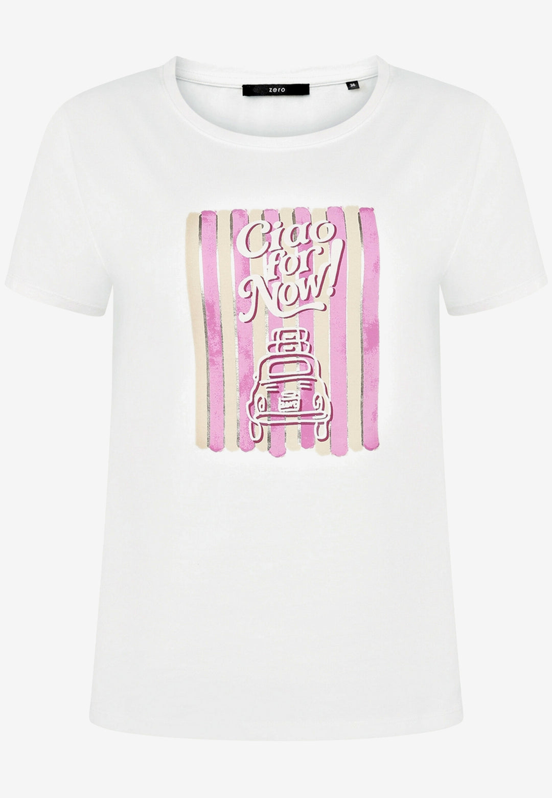 Shirt Kurz 1/2 Arm, Patch Cream/Pink 1943 Bild 1