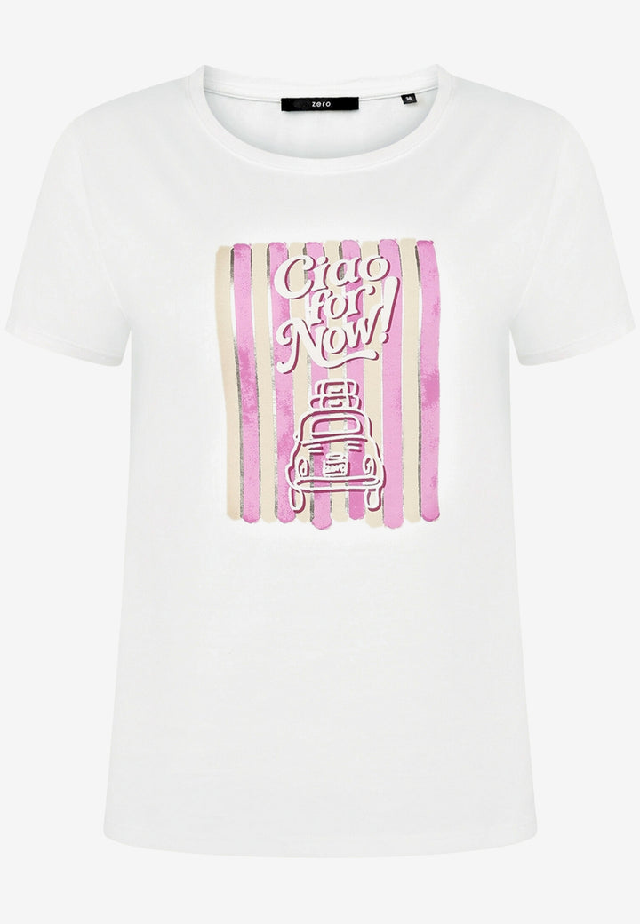 Shirt Kurz 1/2 Arm, Patch Cream/Pink 1943 Bild 1