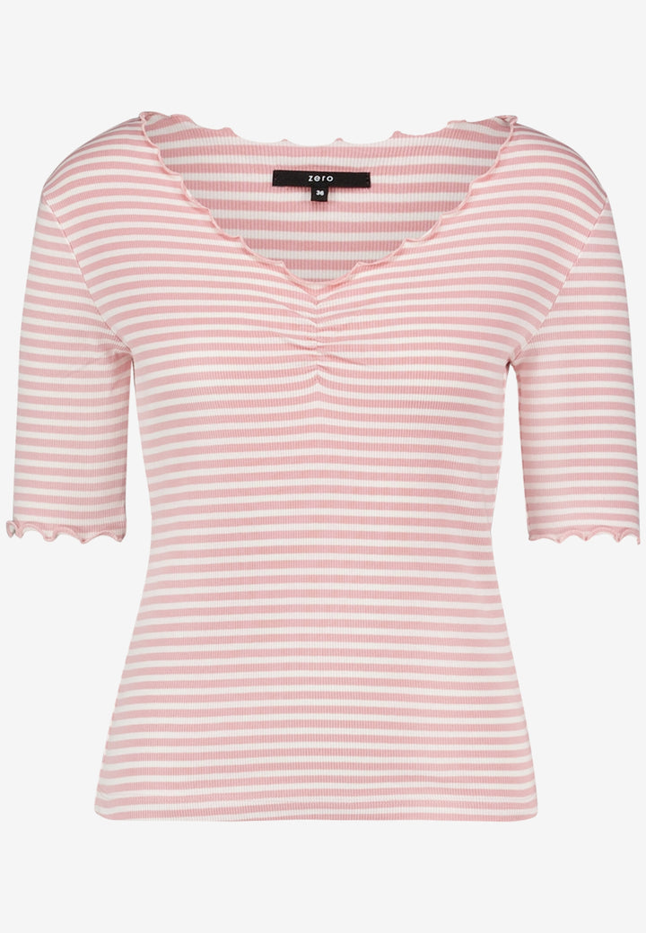 Shirt Kurz 1/2 Arm, Rosé/Cream 4815 Bild 1