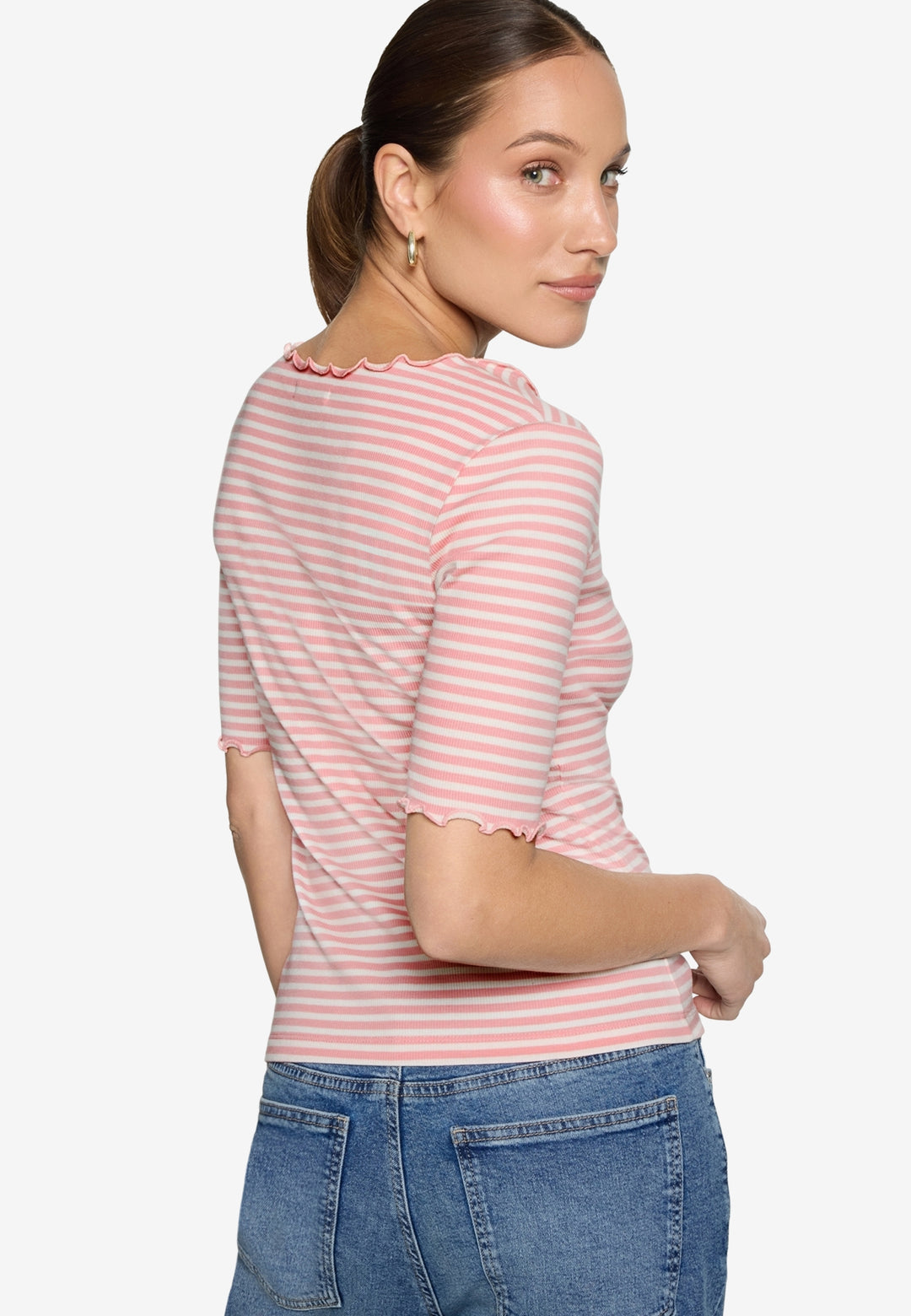 Shirt Kurz 1/2 Arm, Rosé/Cream 4815 Bild 3
