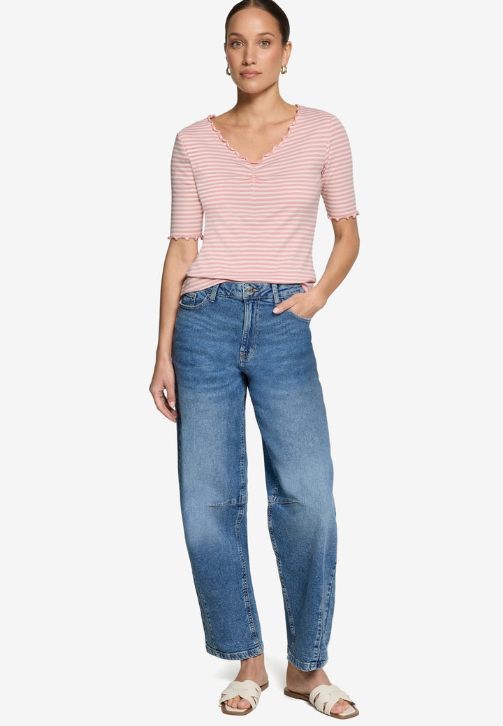Shirt Kurz 1/2 Arm, Rosé/Cream 4815 Bild 4