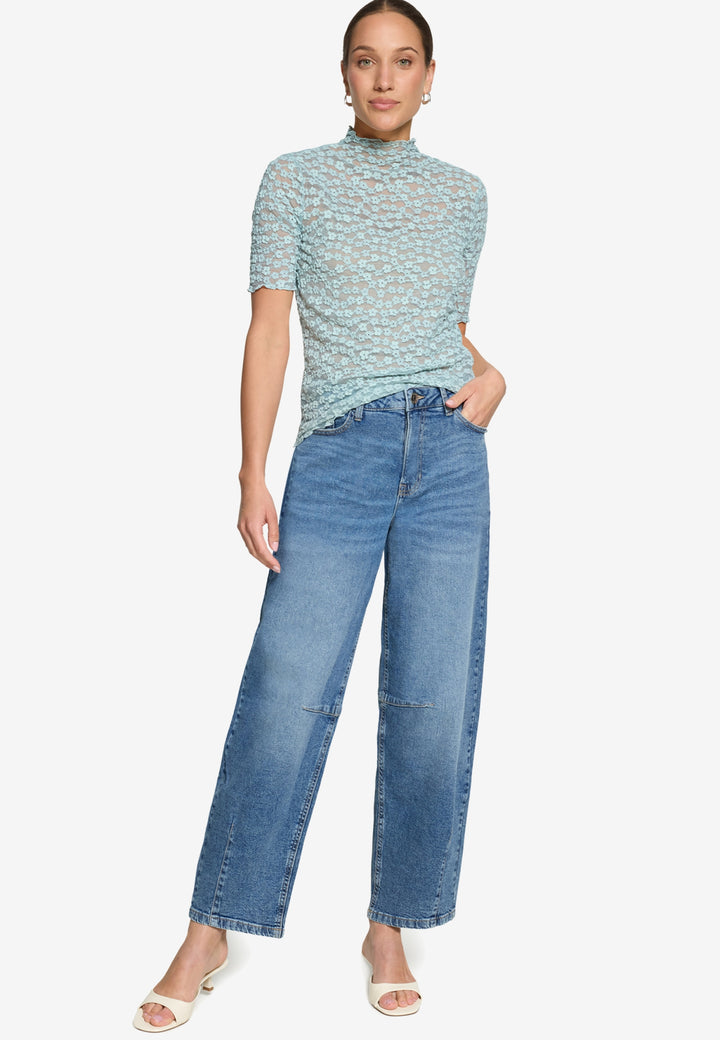 Shirt Kurz 1/2 Arm, Silver Blue 9184 Bild 4