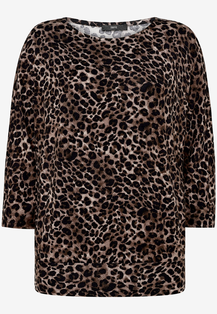 Shirt Kurz 3/4 Arm, Beige/Black 7898 Bild 1