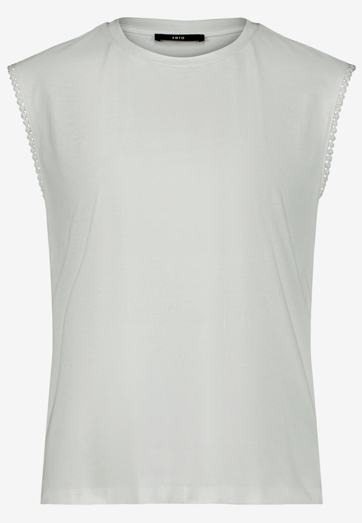 Shirt Kurz ohne Arm, Brilliant White 1003 Bild 1