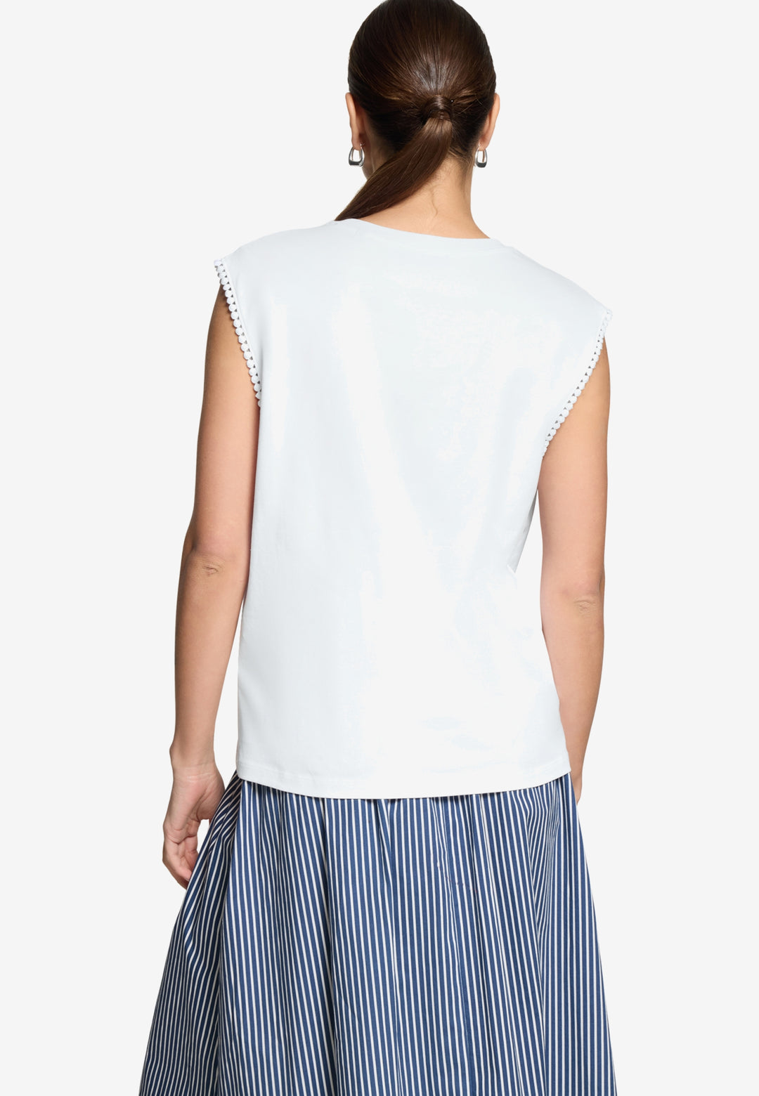 Shirt Kurz ohne Arm, Brilliant White 1003 Bild 3