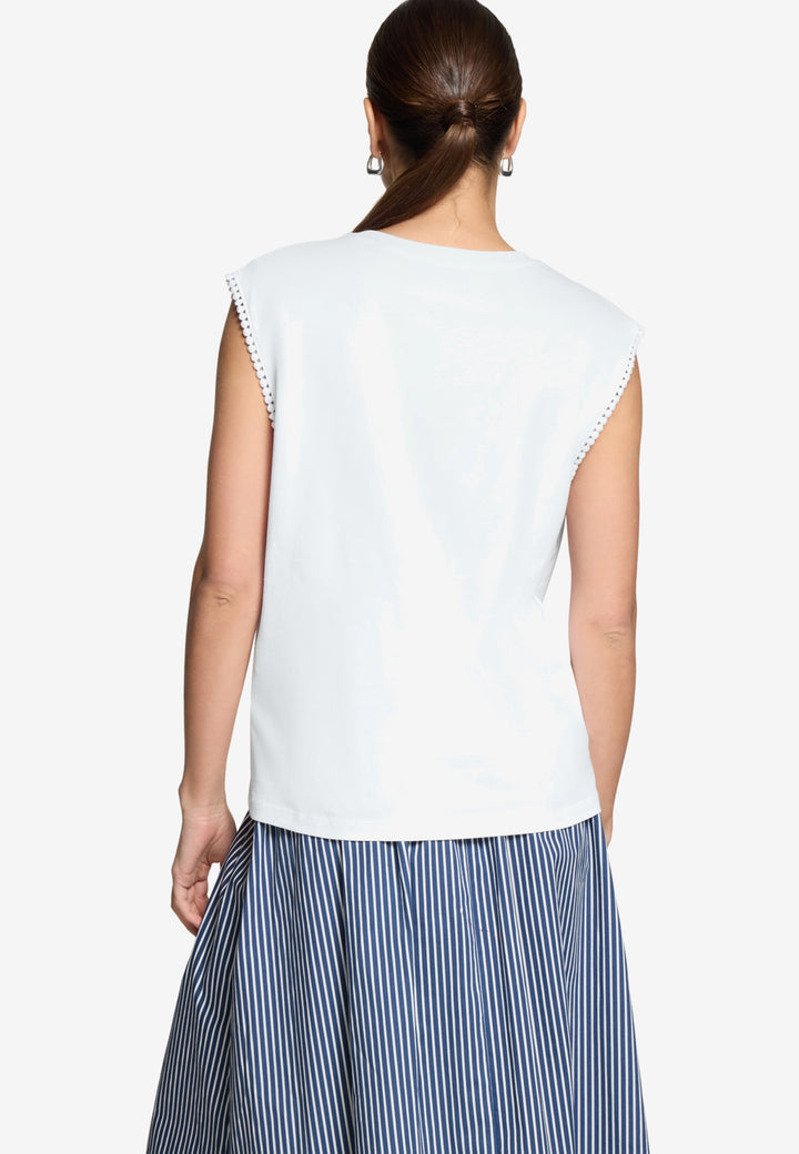 Shirt Kurz ohne Arm, Brilliant White 1003 Bild 3