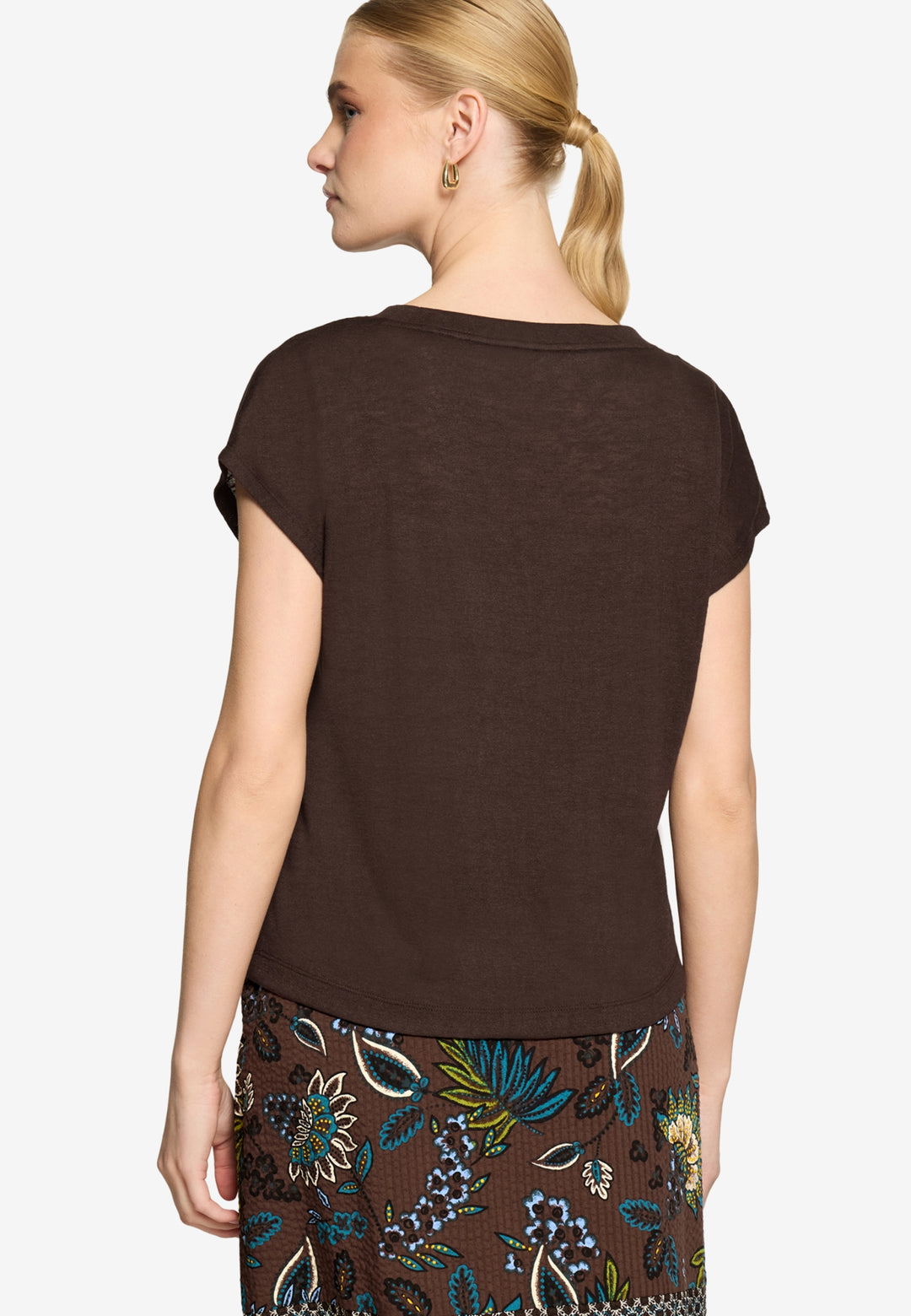 Shirt Kurz ohne Arm, Chocolate Plum 7416 Bild 3