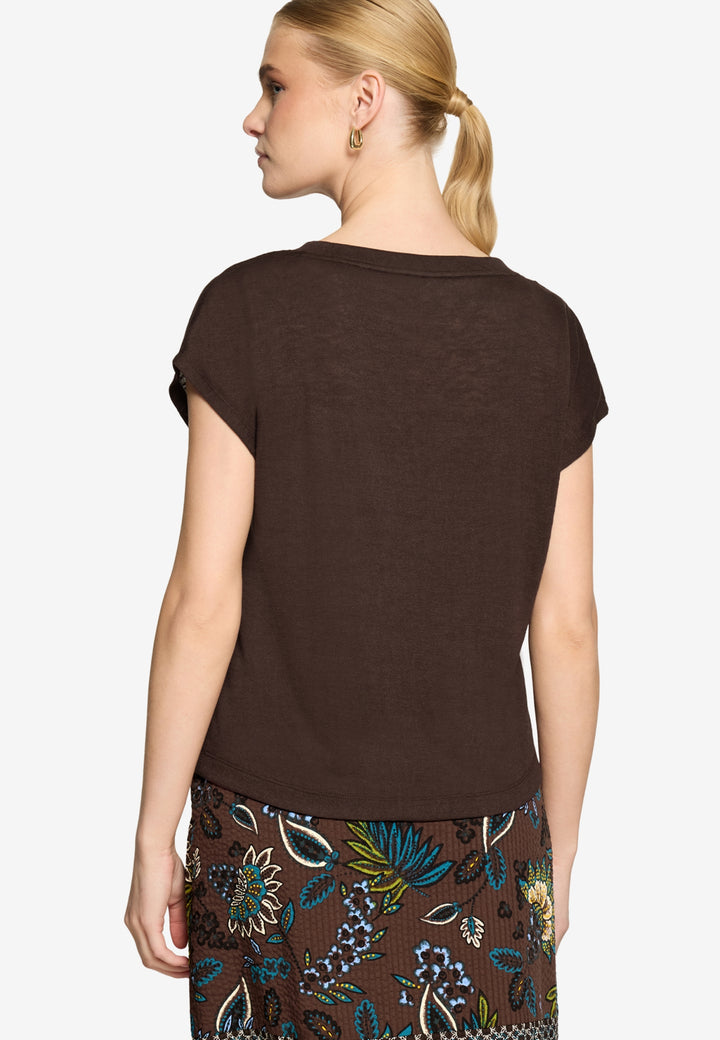 Shirt Kurz ohne Arm, Chocolate Plum 7416 Bild 3