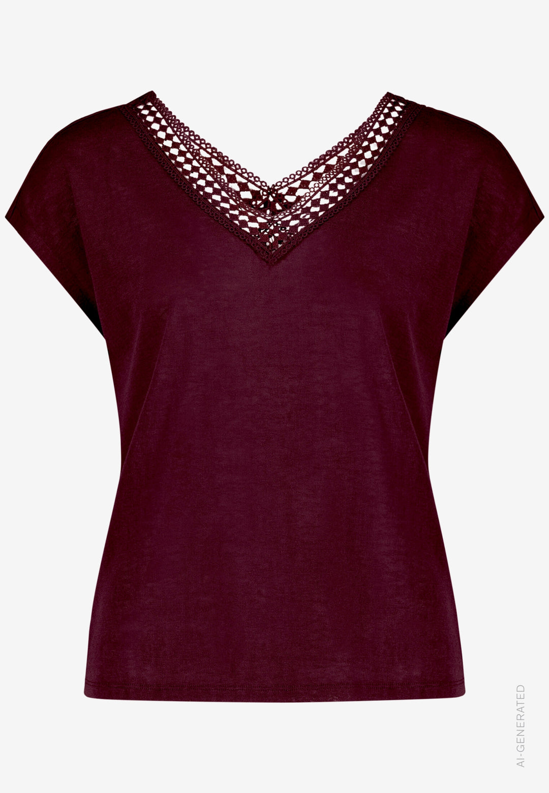 Shirt Kurz ohne Arm, Dark Aubergine 4685 Bild 1