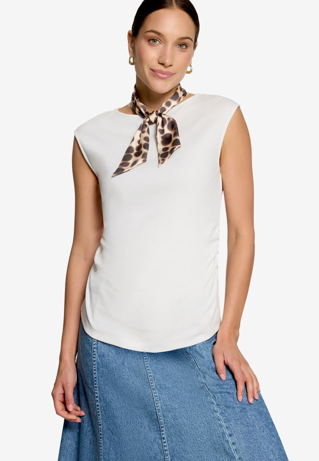 Shirt Kurz ohne Arm, Offwhite 1014 Bild 2