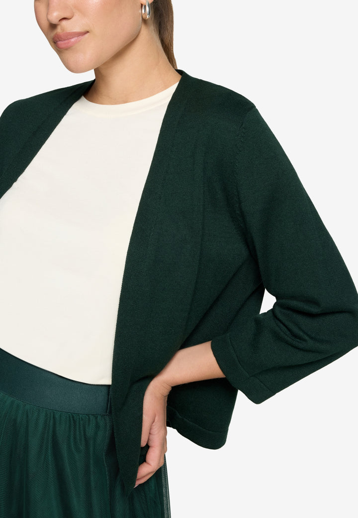 Strickjacke Kurz 3/4 Arm, Green Forest 5149 Bild 5