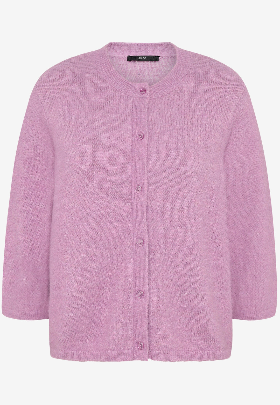 Strickjacke Kurz 3/4 Arm, Lilac Melange 6712 Bild 1