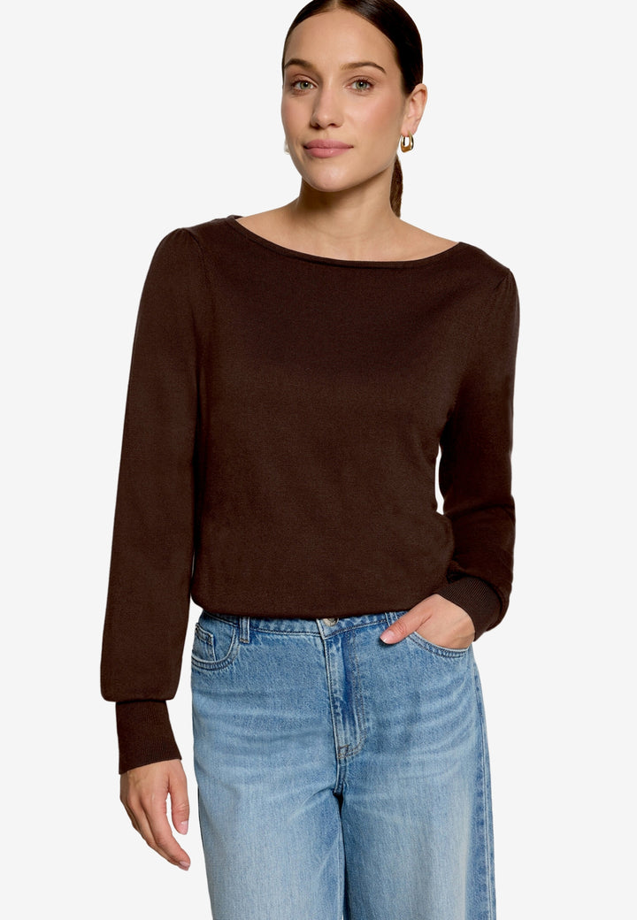 Strickpullover Kurz 1/1 Arm, Chocolate Plum 7416 Bild 2