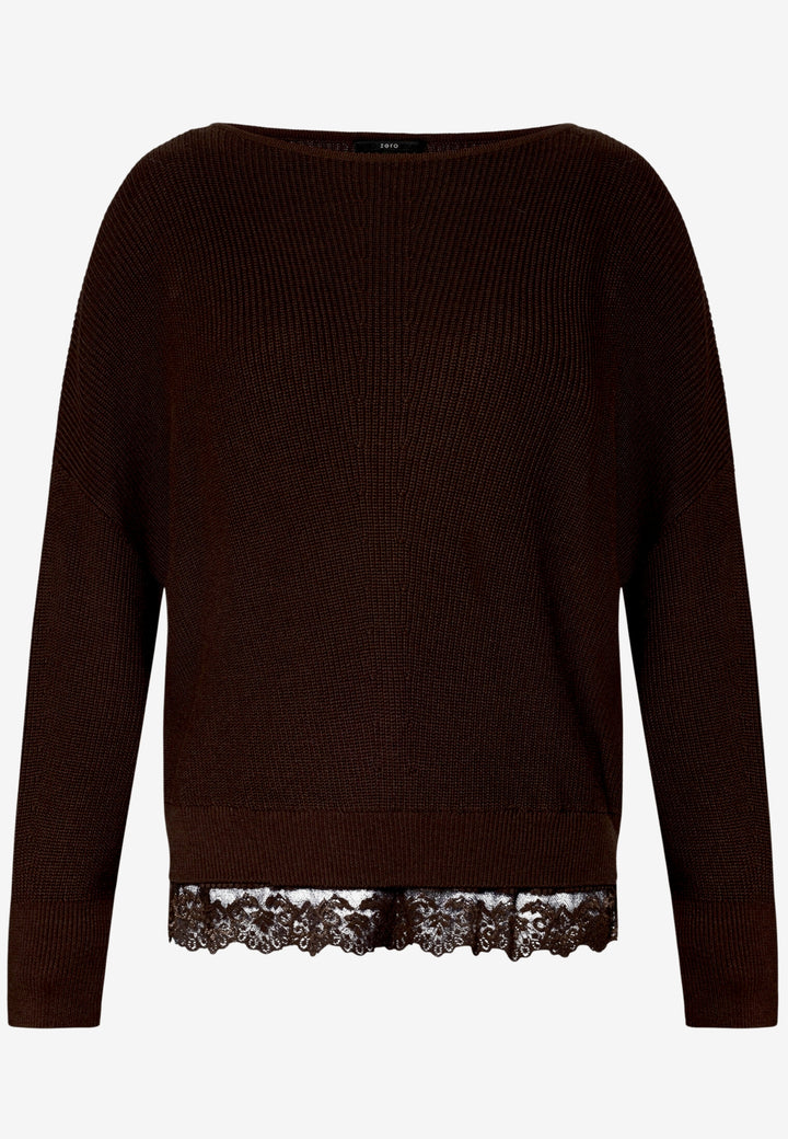 Strickpullover Kurz 1/1 Arm, Chocolate Plum 7416 Bild 1