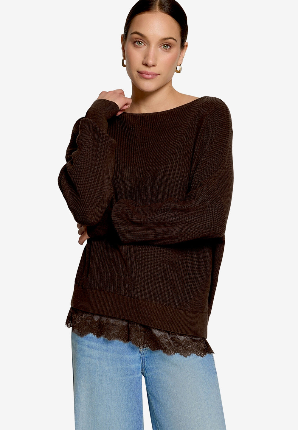 Strickpullover Kurz 1/1 Arm, Chocolate Plum 7416 Bild 2