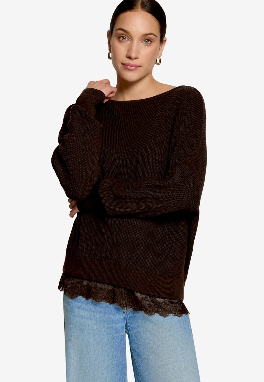 Strickpullover Kurz 1/1 Arm, Chocolate Plum 7416 Bild 7