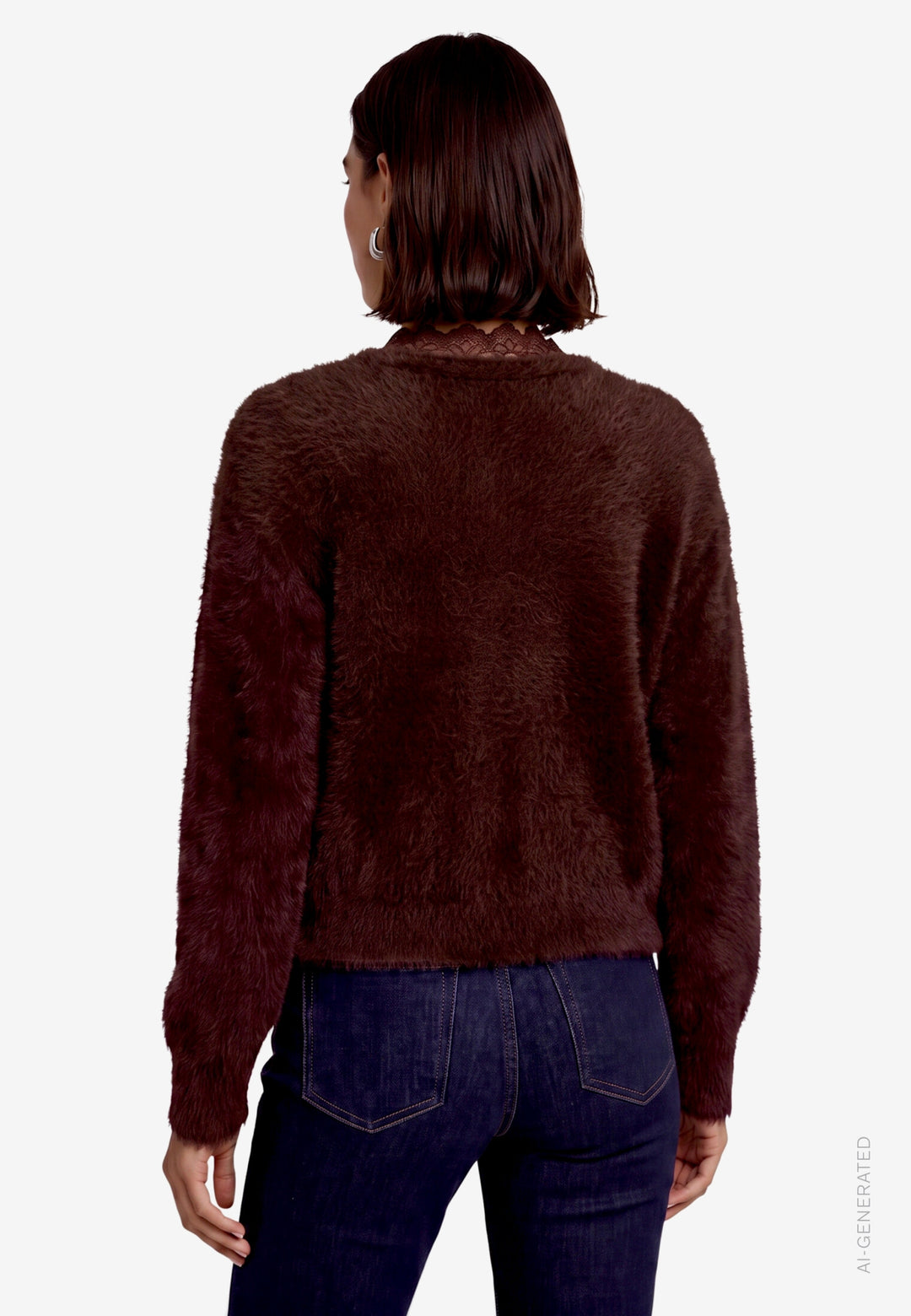Strickpullover Kurz 1/1 Arm, Chocolate Plum 7416 Bild 3