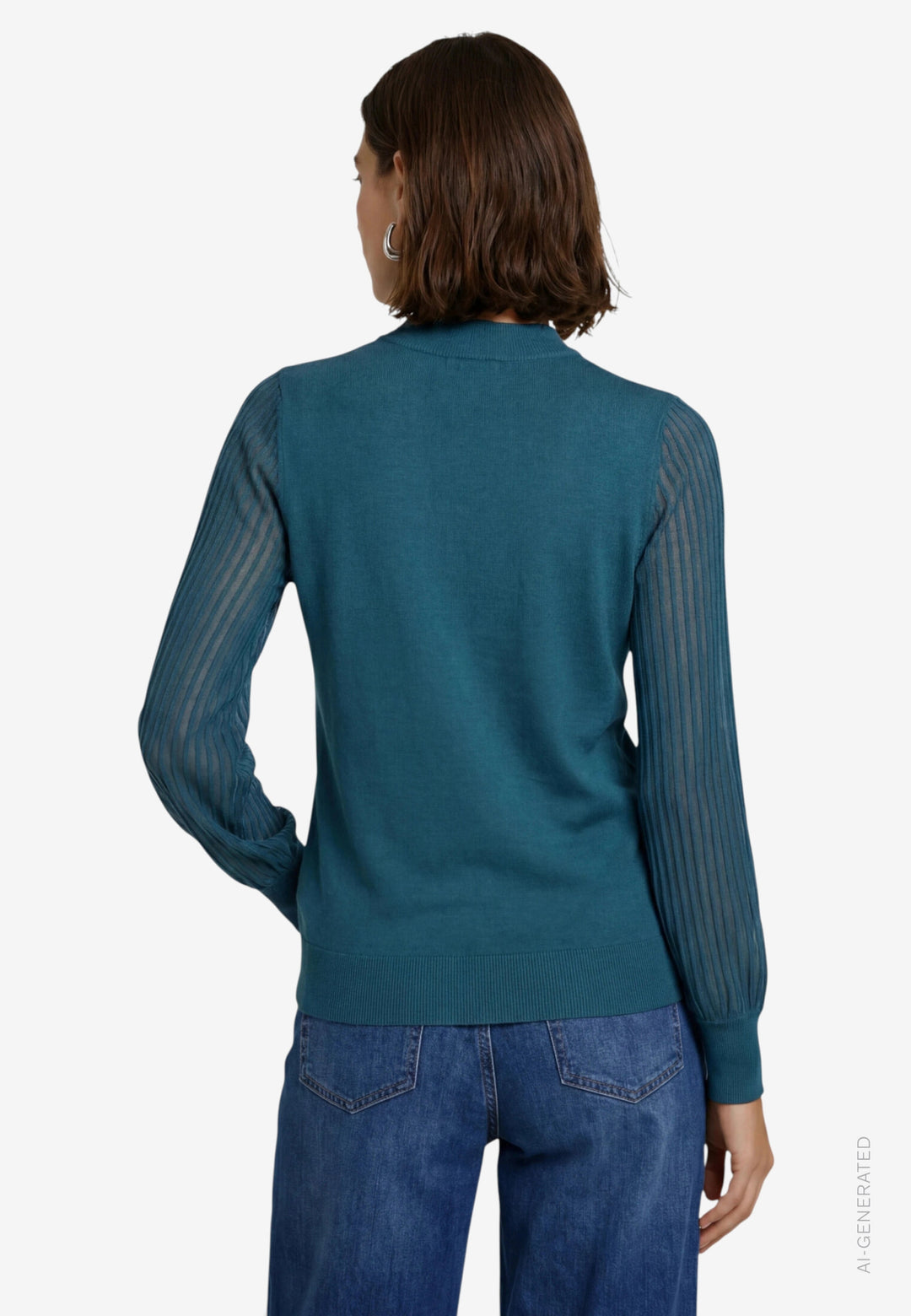 Strickpullover Kurz 1/1 Arm, Green Forest 5149 Bild 3