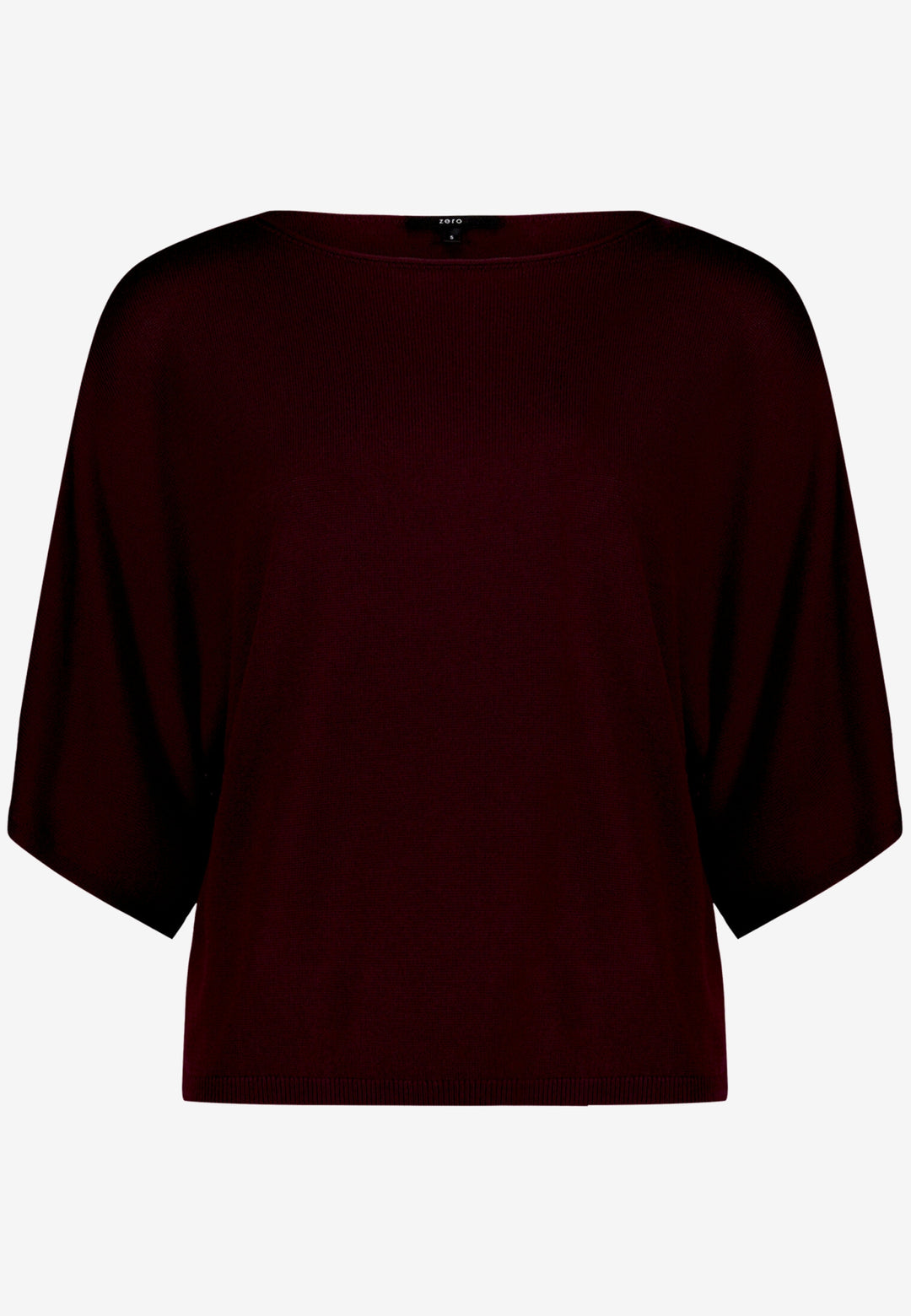 Strickpullover Kurz 1/2 Arm, Dark Aubergine 4685 Bild 1