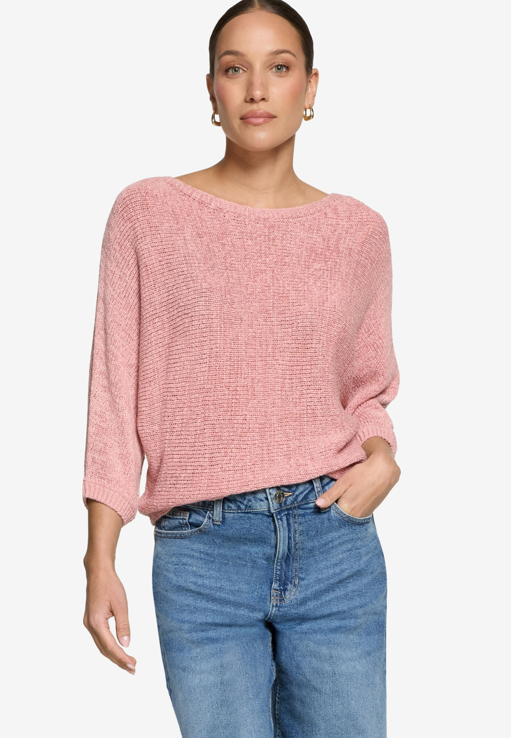 Strickpullover Kurz 3/4 Arm, Bridal Rose 4464 Bild 2