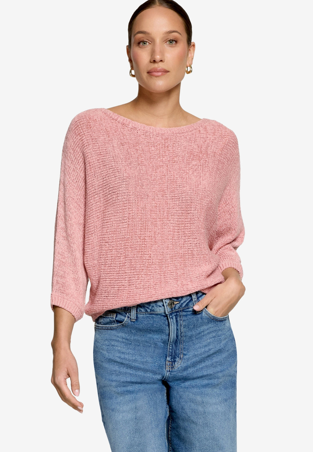 Strickpullover Kurz 3/4 Arm, Bridal Rose 4464 Bild 2