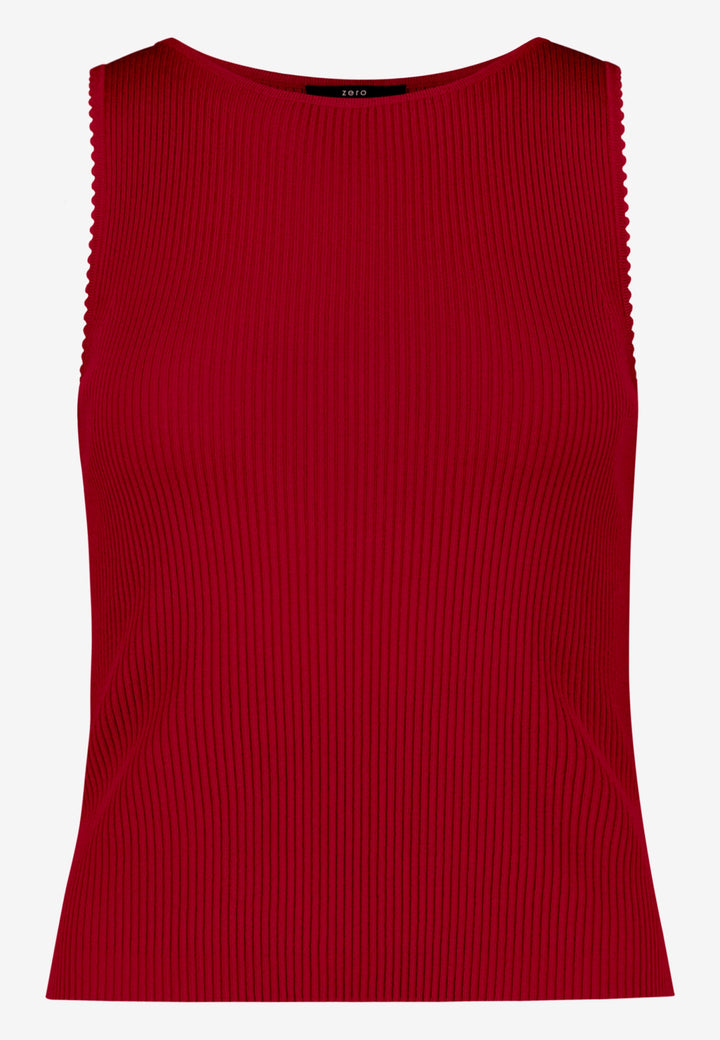 Strickpullover Kurz ohne Arm, Candy Red 4146 Bild 1