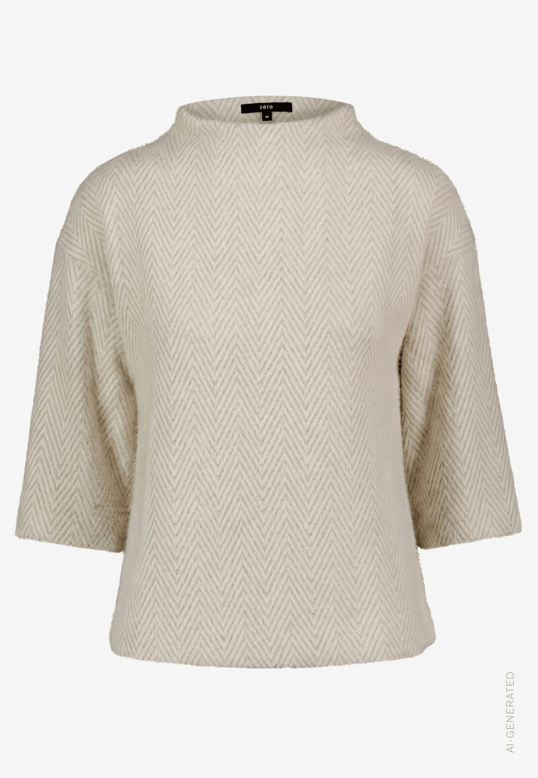Sweat Kurz 3/4 Arm, Beige/Cream 7817 Bild 1