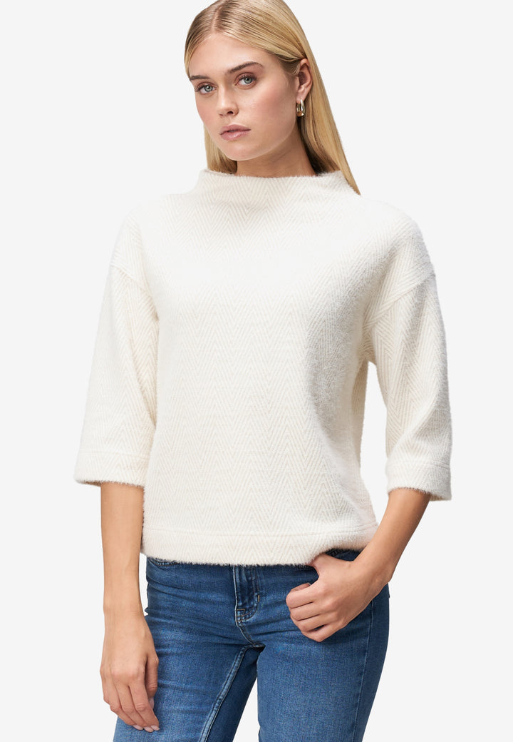 Sweat Kurz 3/4 Arm, Beige/Cream 7817 Bild 2