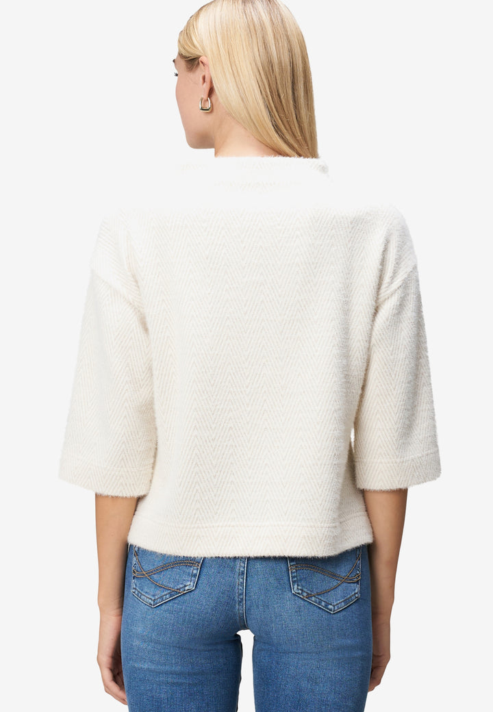 Sweat Kurz 3/4 Arm, Beige/Cream 7817 Bild 3