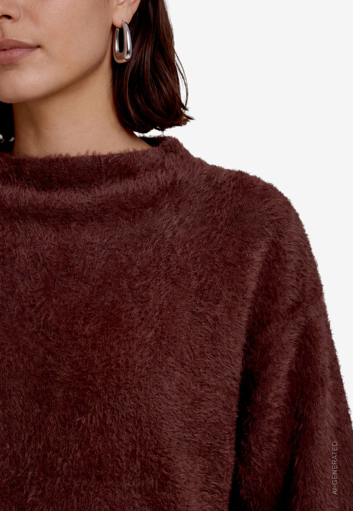 Sweat Kurz 3/4 Arm, Black/Brown 9870 Bild 5