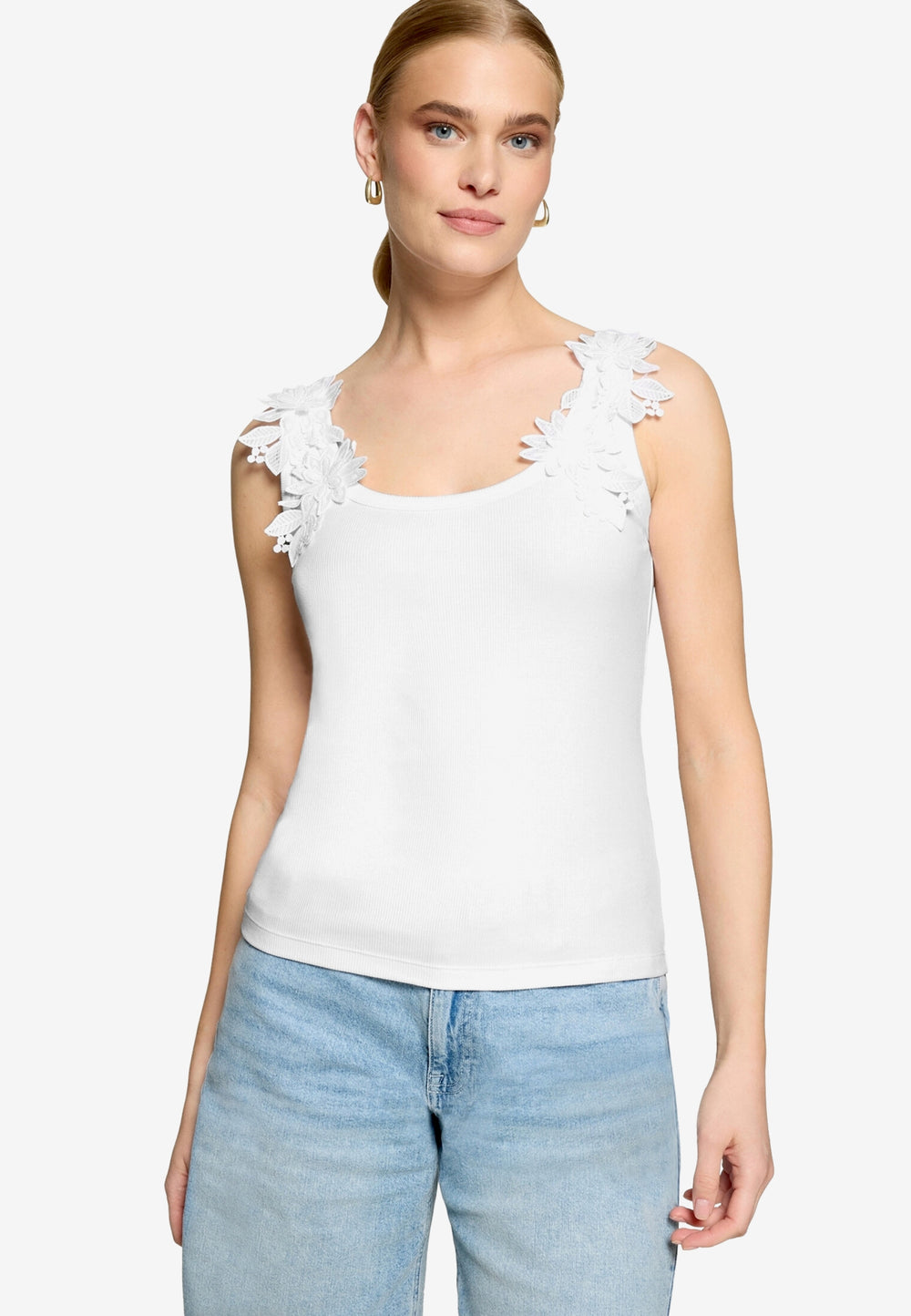 Top Kurz Tanktop, Brilliant White 1003 Bild 2