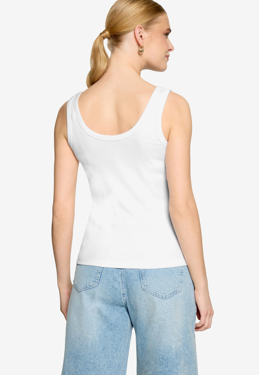 Top Kurz Tanktop, Brilliant White 1003 Bild 3