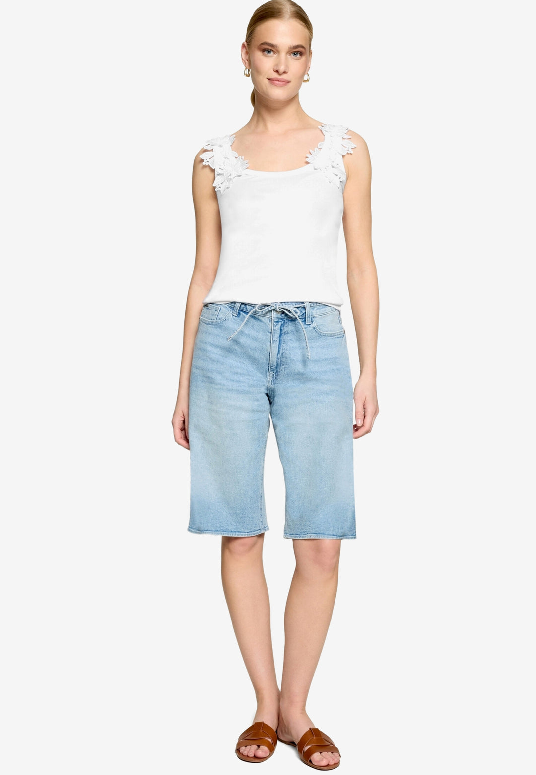 Top Kurz Tanktop, Brilliant White 1003 Bild 4