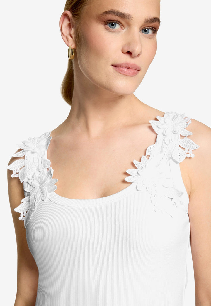 Top Kurz Tanktop, Brilliant White 1003 Bild 5